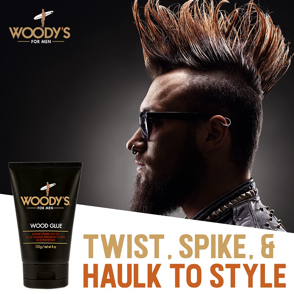 Foto 4 pulgar | Gel De Peinado Woody's Wood Glue Extreme Hold 118 Ml Para Hombre - Venta Internacional.
