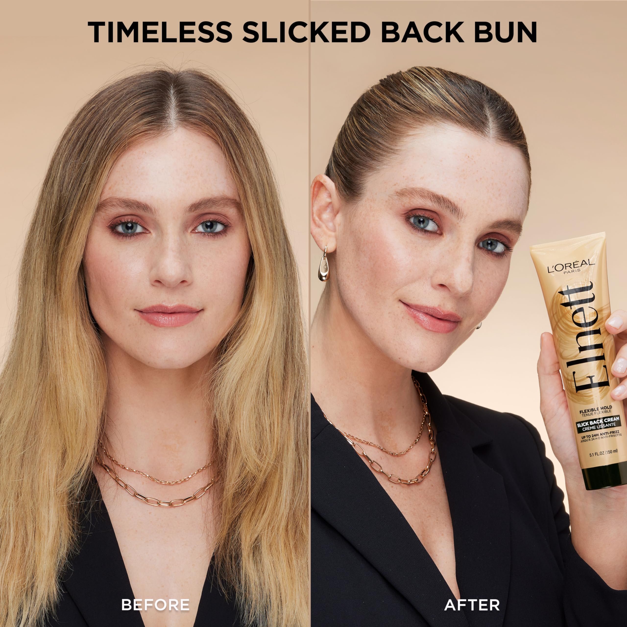 Foto 8 pulgar | Crema De Peinado L'oreal Paris Elnett Slick Back 150 Ml - Venta Internacional.