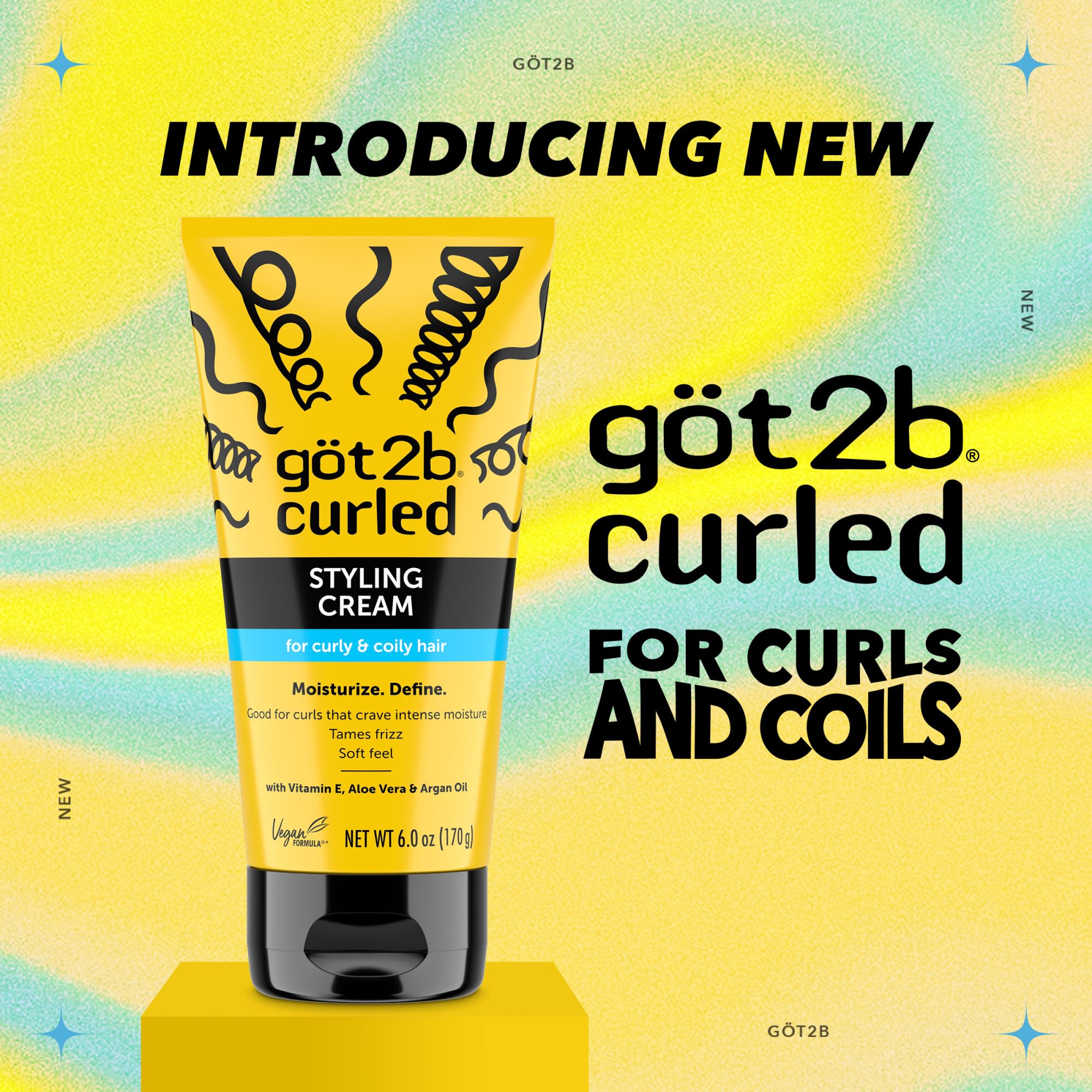 Foto 2 | Crema De Peinado Got2b Curled 177 Ml Para Cabello Rizado Tipo 3-4 - Venta Internacional.
