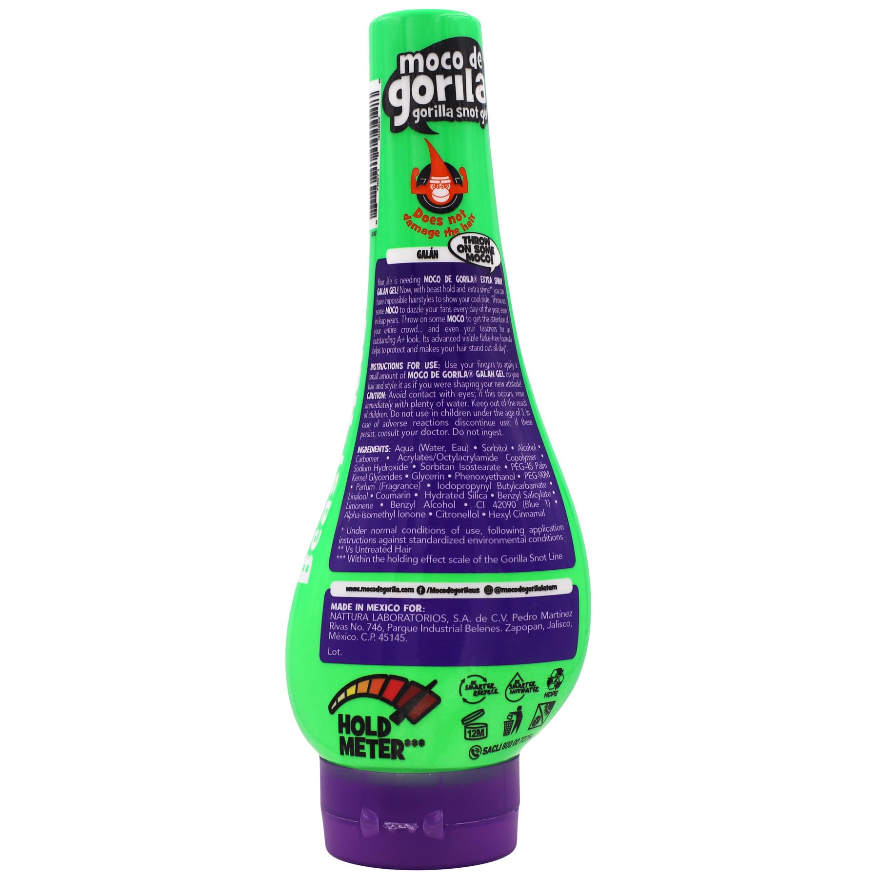Foto 6 pulgar | Gel Para Peinar El Cabello Moco De Gorila Galan, 350 Ml, Paquete De 3 - Venta Internacional.