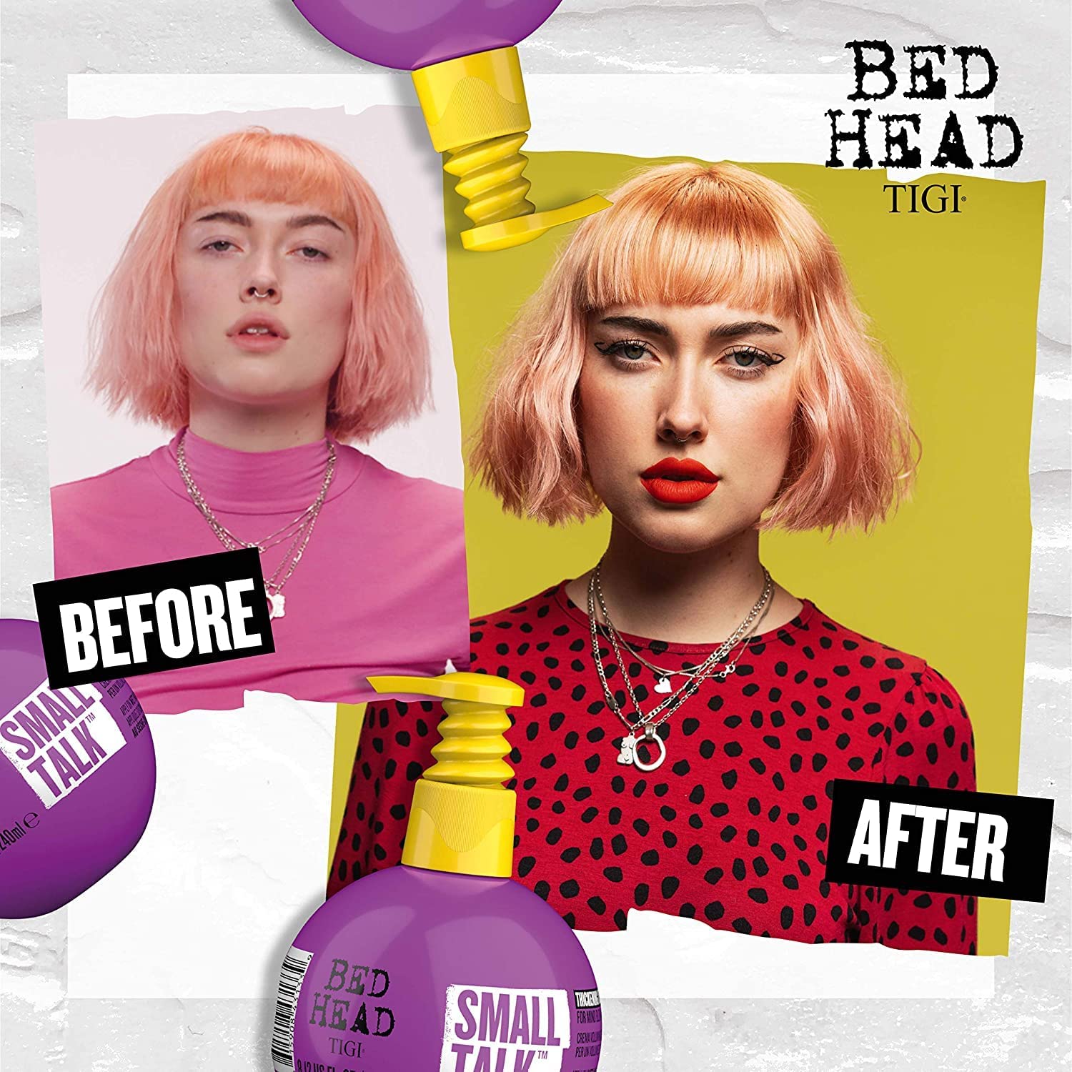 Foto 8 pulgar | Crema Para Espesar El Cabello Bed Head Tigi Small Talk 240 Ml (paquete De 3) - Venta Internacional.