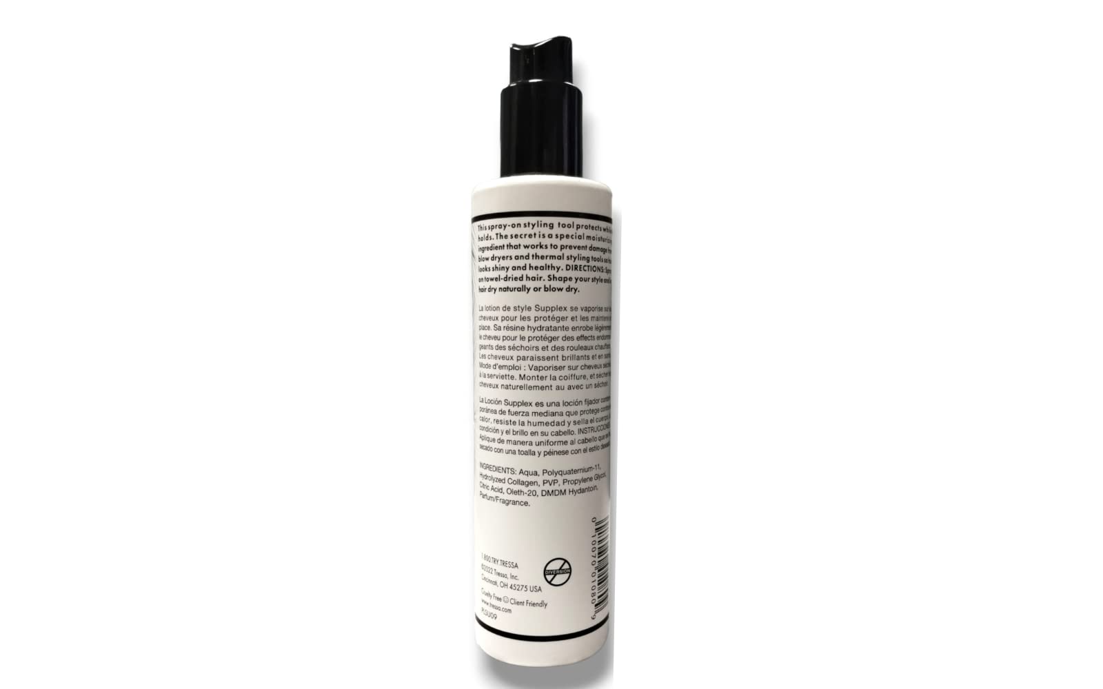 Foto 3 pulgar | Loción Para Peinar Tressa Supplex Que Previene Los Daños Causados Por El Calor, 250 Ml (paquete De 2) - Venta Inte