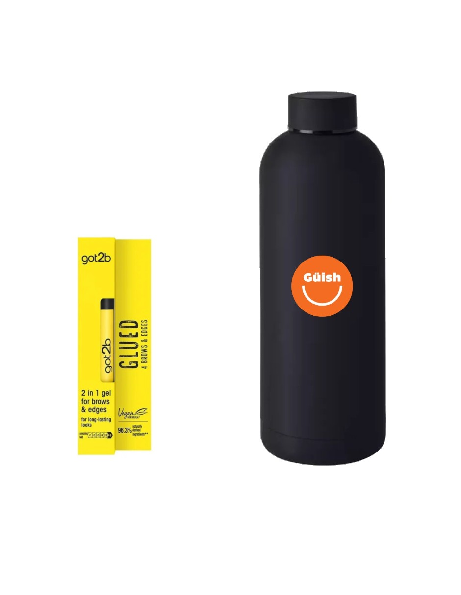 Foto 1 | Got2b Glued Schwarzkopf Para Cejas Y Cabello + Termo De Agua De Regalo Güish