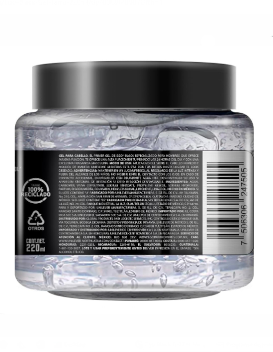 Foto 4 pulgar | Gel Fijador Para Cabello Ego Black + Termo De Agua De Regalo Güish