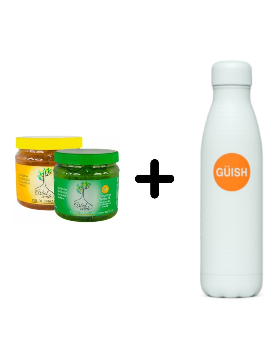 Foto 2 pulgar | Gel De Linaza De 1 Kg + Gel De Romero 1kg Árbol Verde + Termo Güish Gratis