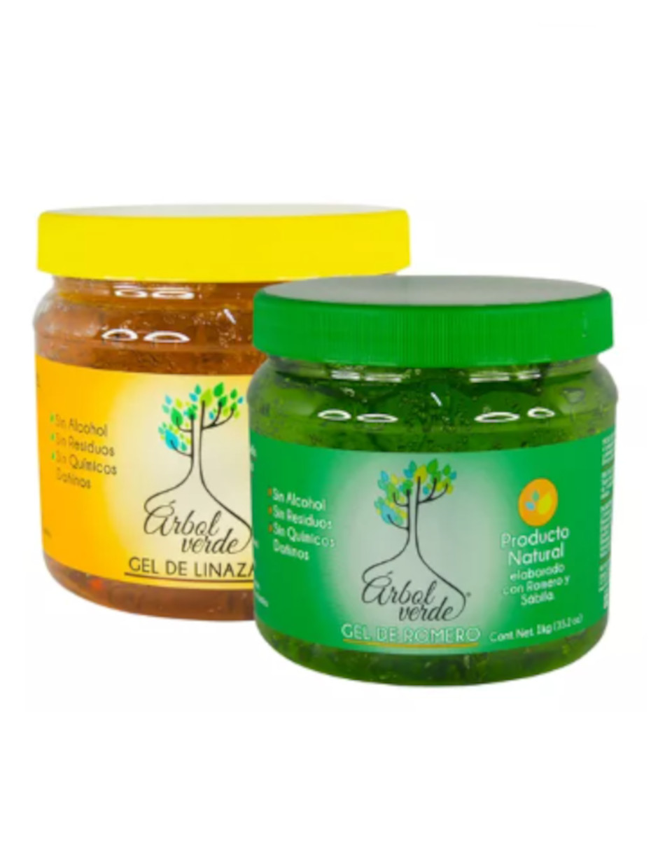 Foto 3 pulgar | Gel De Linaza De 1 Kg + Gel De Romero 1kg Árbol Verde + Termo Güish Gratis