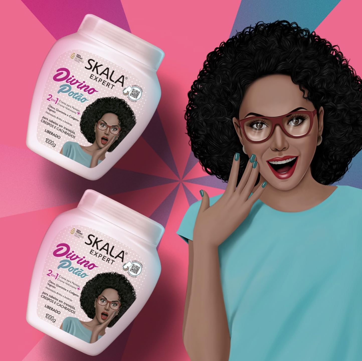 Foto 5 pulgar | Crema Para El Cabello Skala Divino Potao, Paquete De 2, 960 Ml - Venta Internacional.