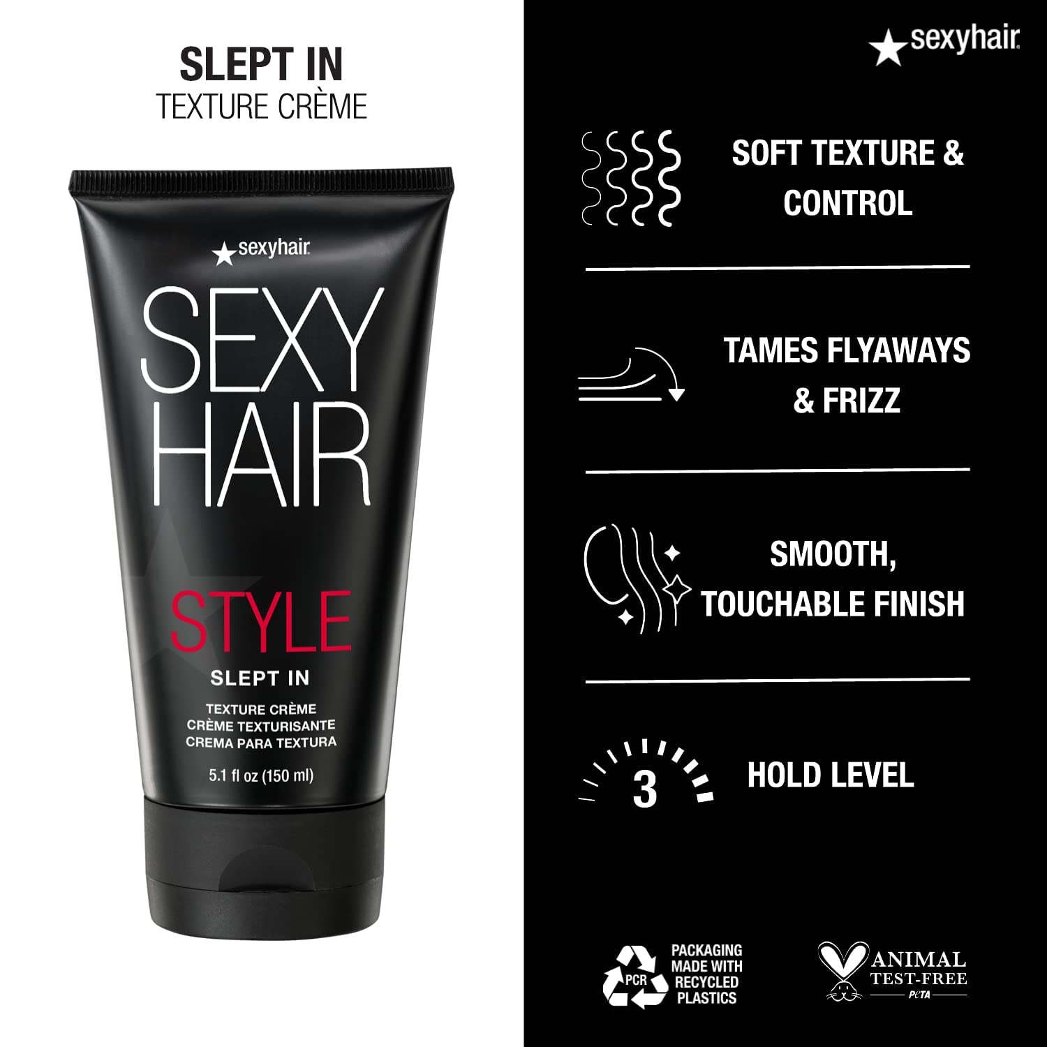 Foto 4 pulgar | Crema De Textura Sexyhair Style Slept En 150 Ml - Venta Internacional.