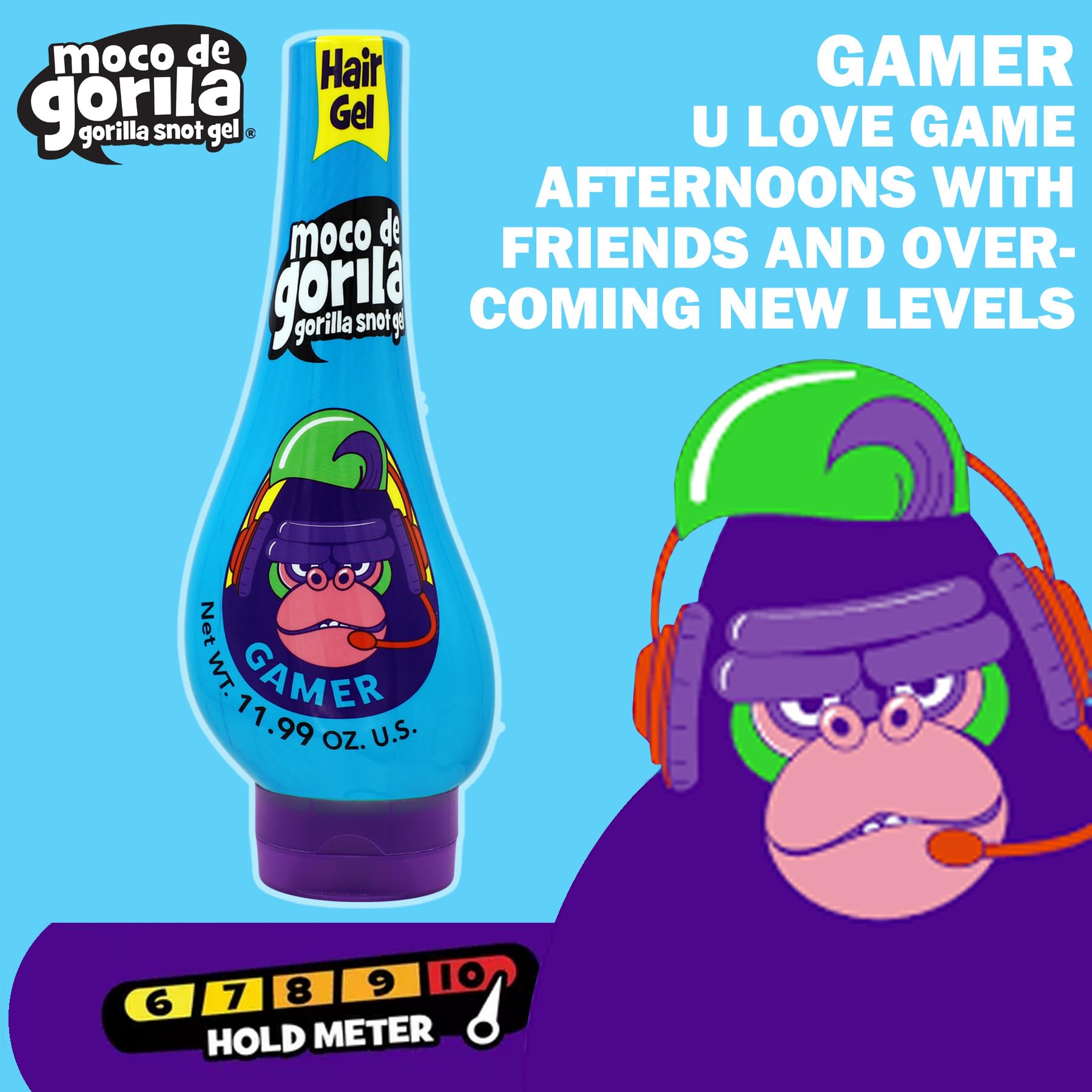 Foto 3 pulgar | Gel Para Peinar El Cabello Moco De Gorila Gamer, Fijación Duradera, 3 X 350 Ml - Venta Internacional.