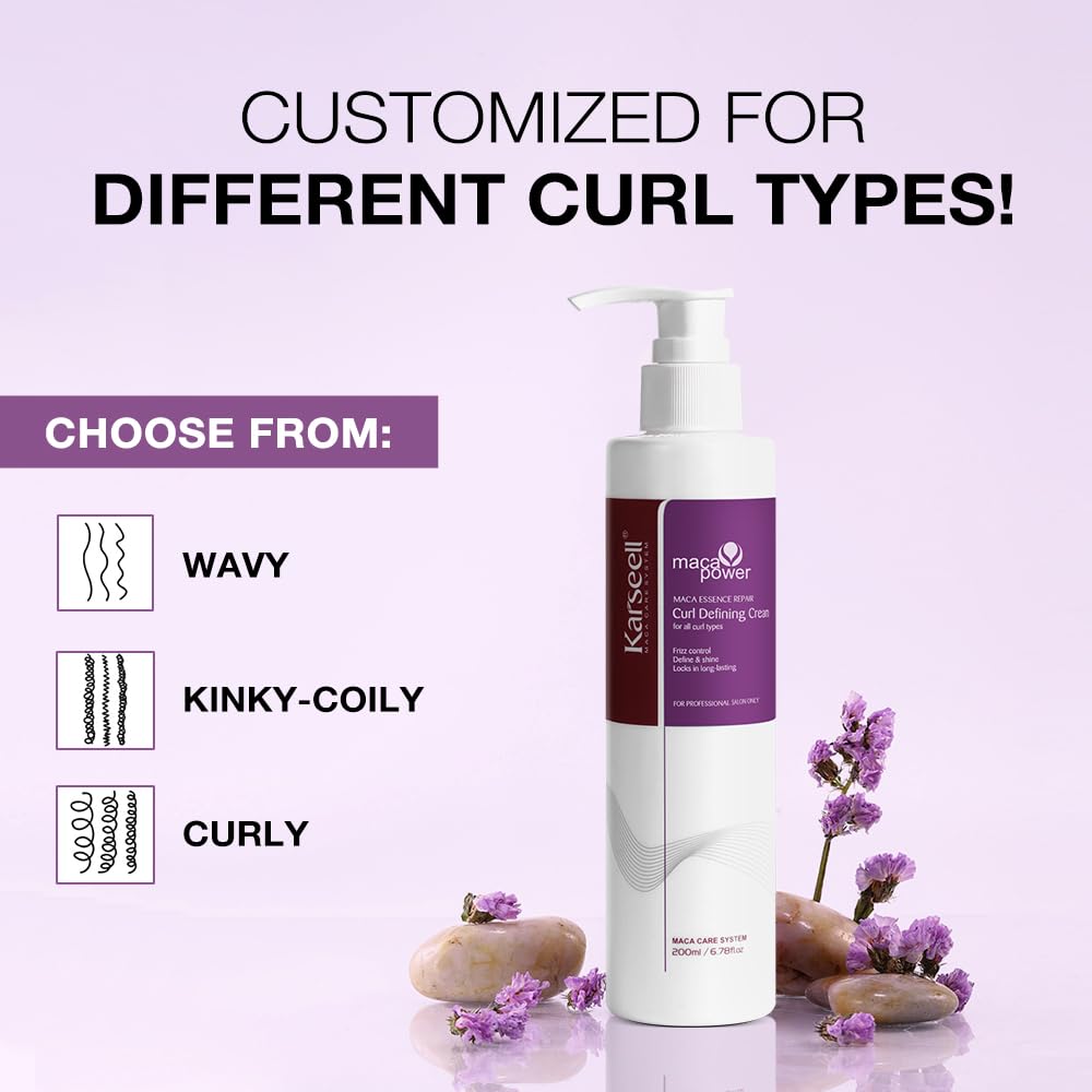Foto 3 | Crema Para Rizar Karseell Curl-defining 200 Ml Con Esencia De Maca - Venta Internacional.