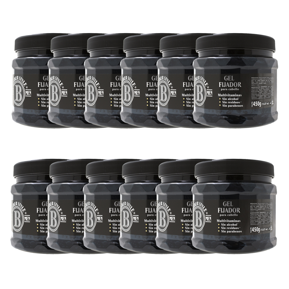 Foto 2 pulgar | Gel Para El Cabello 450gr (barber Style Caja 12pz)