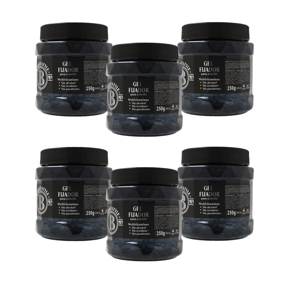 Foto 2 pulgar | Gel Para El Cabello 250gr Barber Style (6pack) Gbs-250-p6