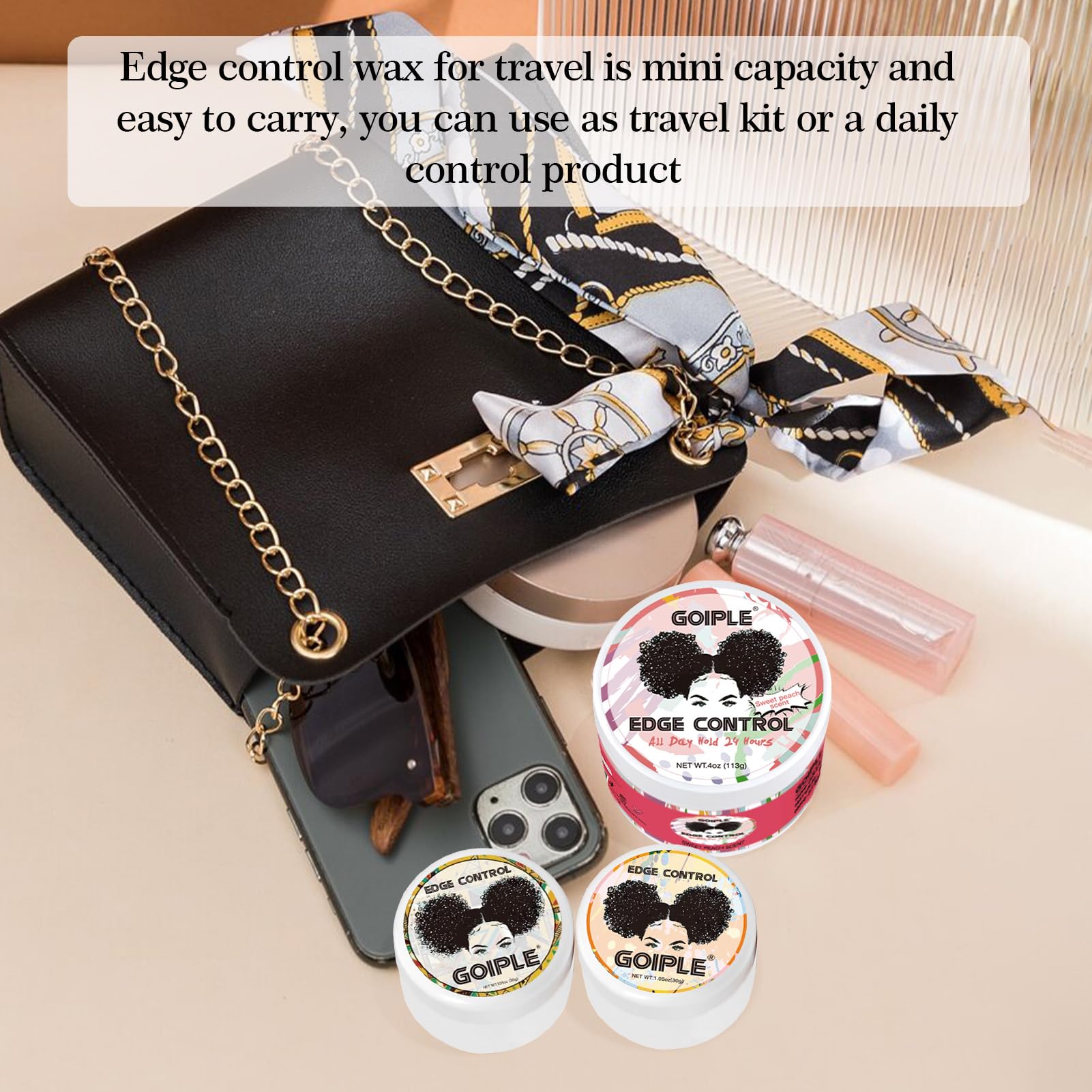 Foto 8 pulgar | Cera Edge Control Goiple Con Aroma A Melocotón Dulce Para Mujer (8 Unidades) - Venta Internacional.