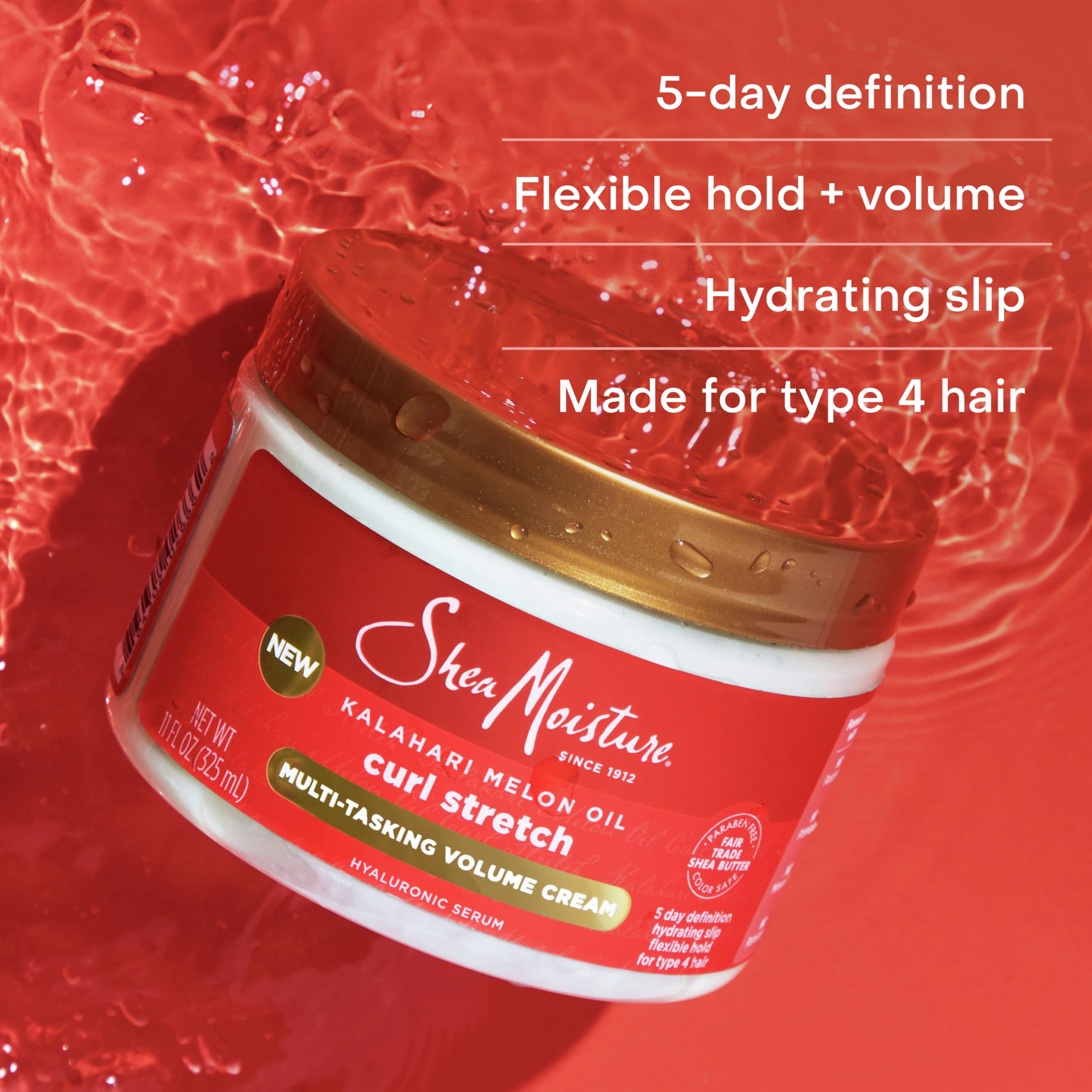 Foto 4 pulgar | Crema De Estiramiento Y Volumen Curl Sheamoisture, 325 Ml, Tipo 4, Rizos - Venta Internacional.