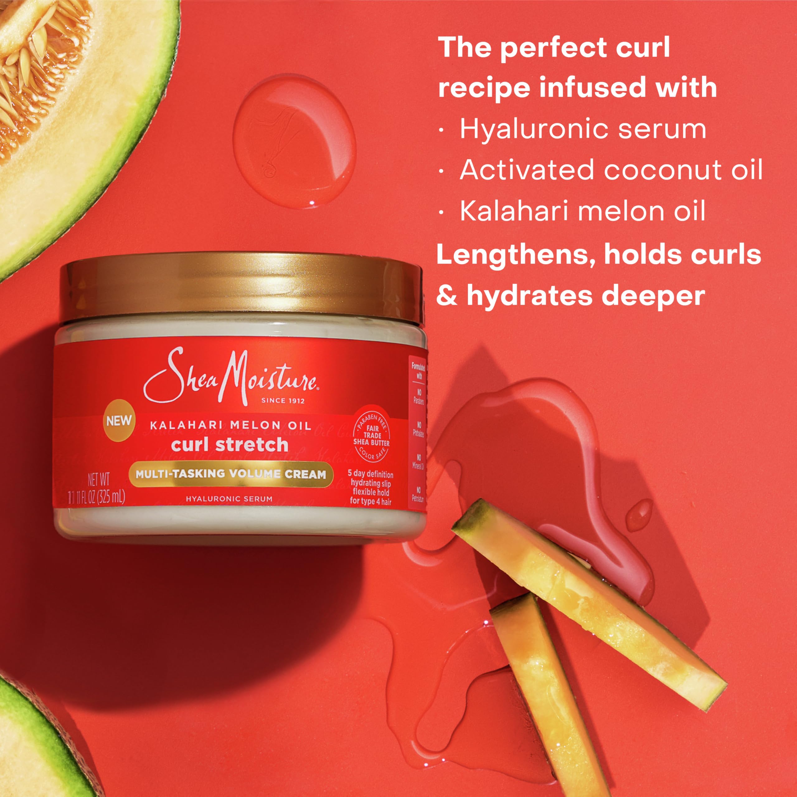 Foto 5 pulgar | Crema De Estiramiento Y Volumen Curl Sheamoisture, 325 Ml, Tipo 4, Rizos - Venta Internacional.