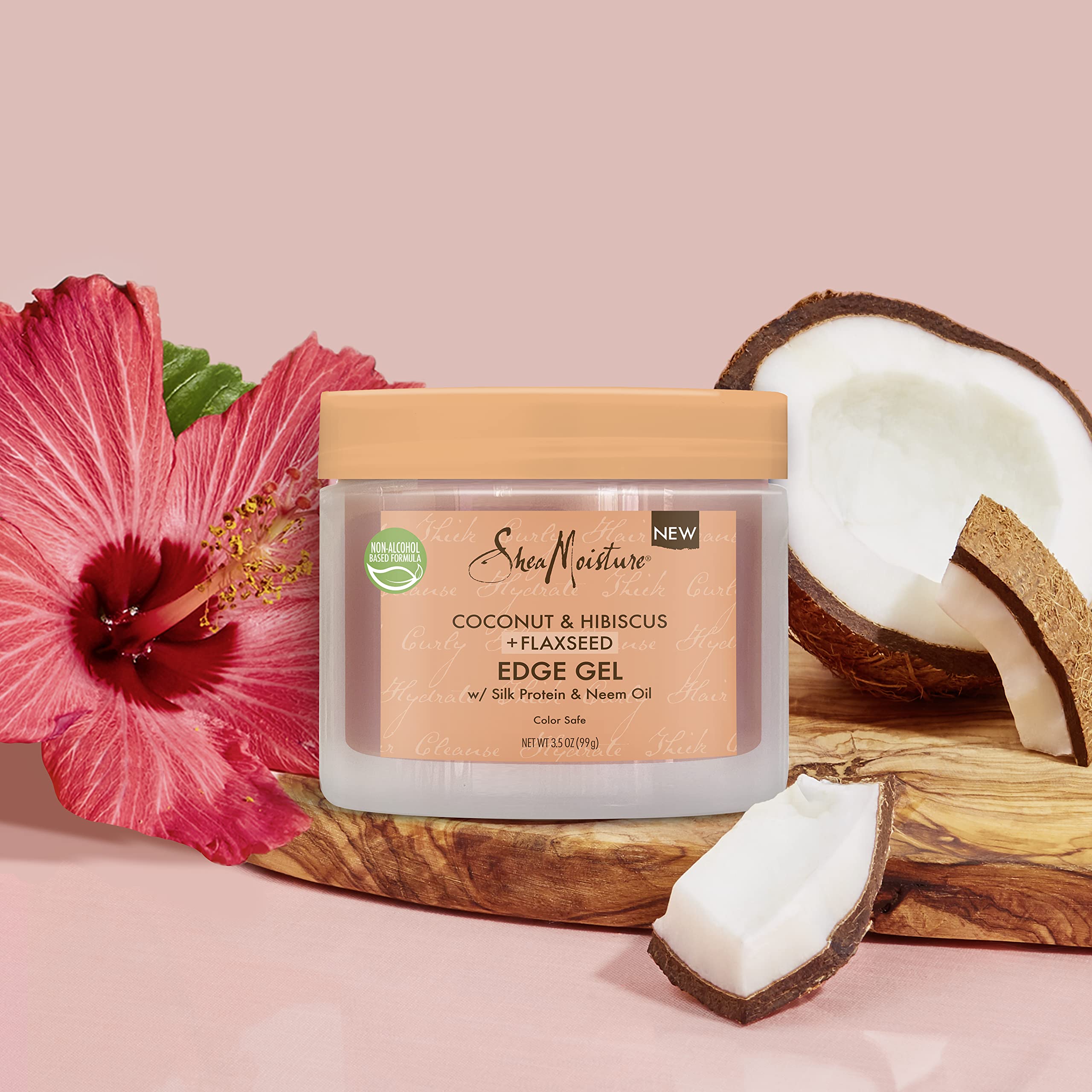 Foto 3 pulgar | Edge Control Gel Sheamoisture Con Semillas De Lino, Coco E Hibisco, 100 Ml - Venta Internacional.
