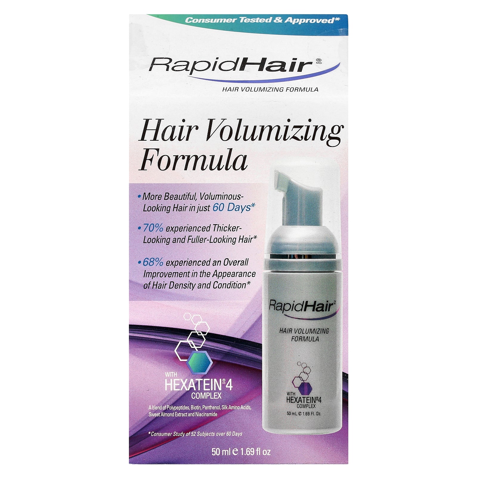 Foto 2 | Fórmula Voluminizadora Para El Cabello Rapidlash Rapidhair 50 Ml - Venta Internacional.