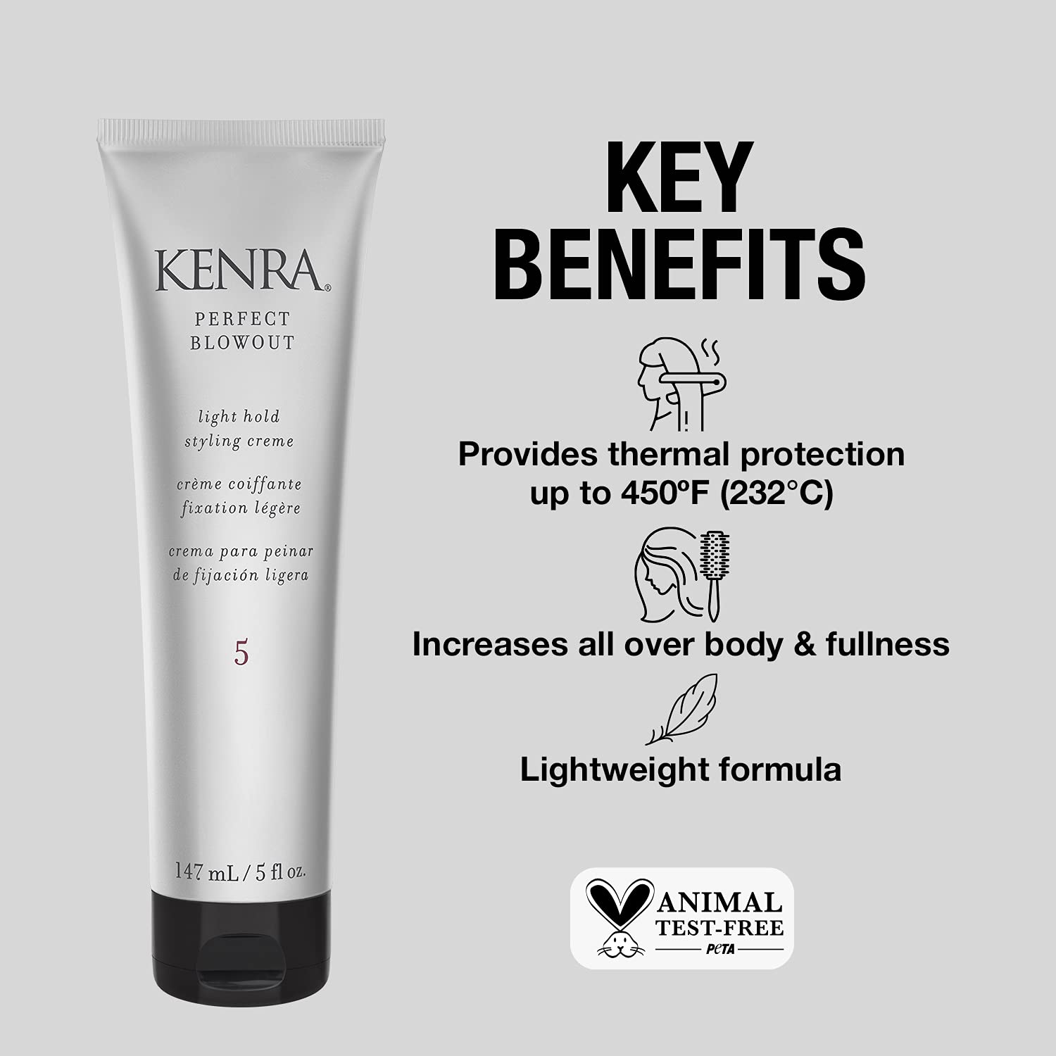 Foto 3 pulgar | Crema De Peinado Kenra Perfect Blowout 5 Light Hold 150 Ml - Venta Internacional.