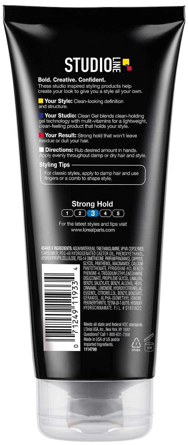 Foto 3 pulgar | Gel Para El Cabello L'oreal Paris Studio Line Clear Minded Strong Hold - Venta Internacional.