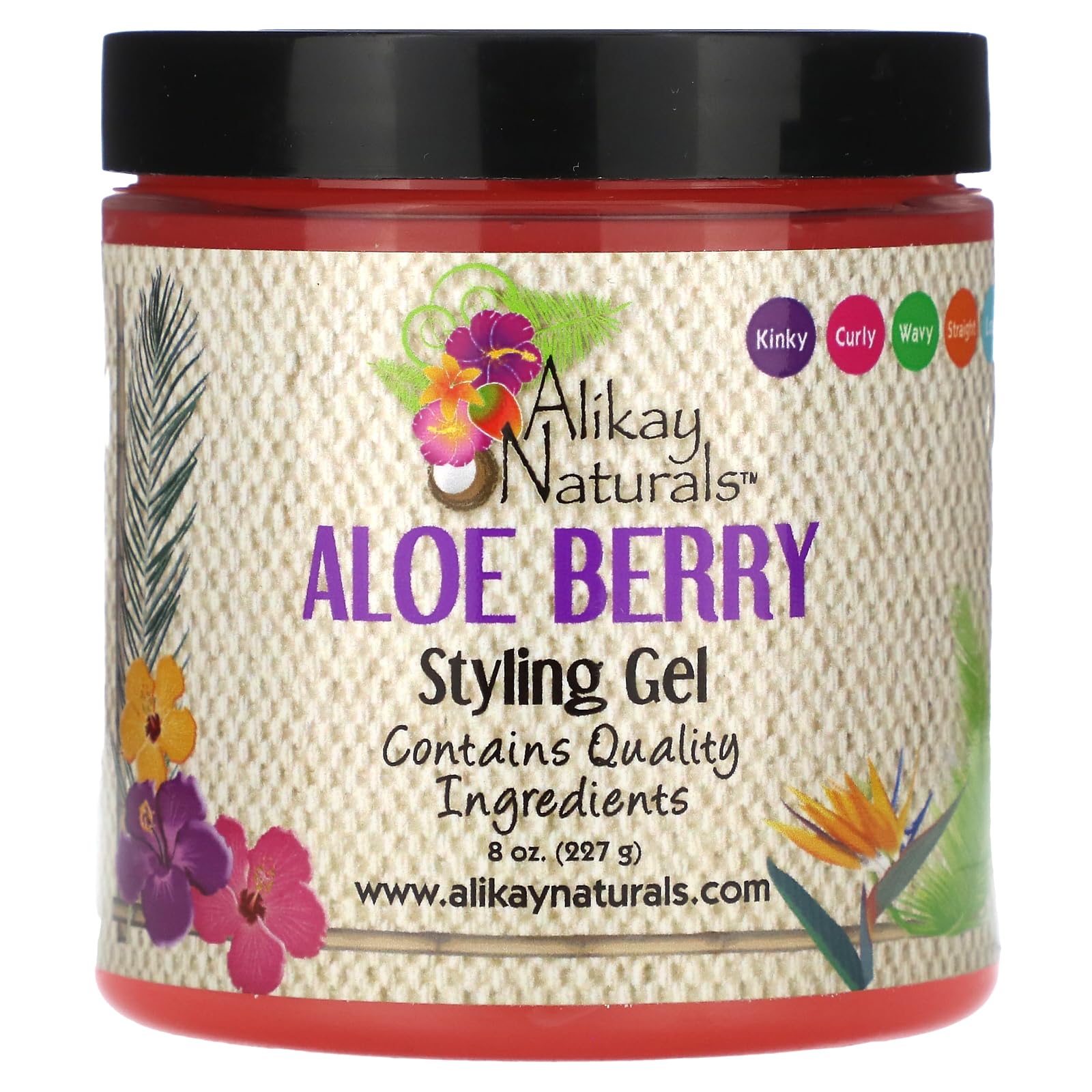 Gel Alikay Naturals Aloe Berry Style 240 Ml Para Hombres Y Mujeres - Venta Internacional.