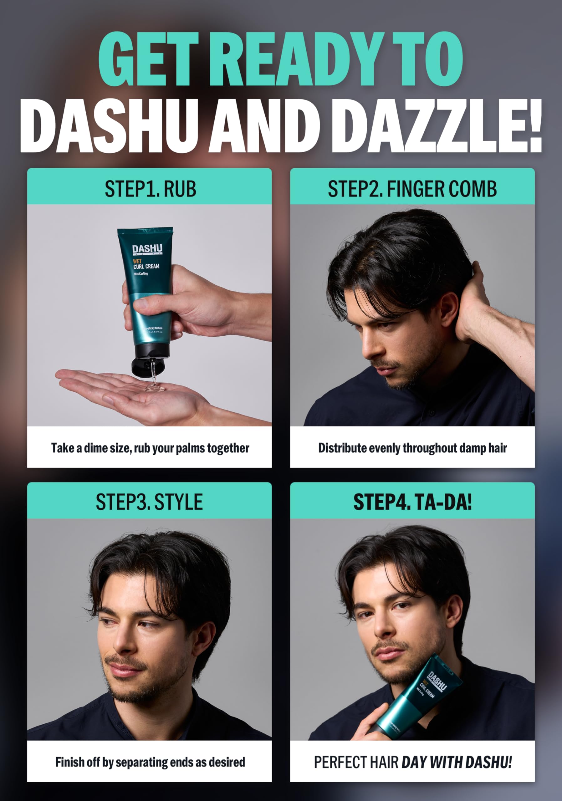 Foto 5 pulgar | Crema Para Peinar El Cabello Dashu Daily Wet Curl Cream 150 Ml - Venta Internacional.