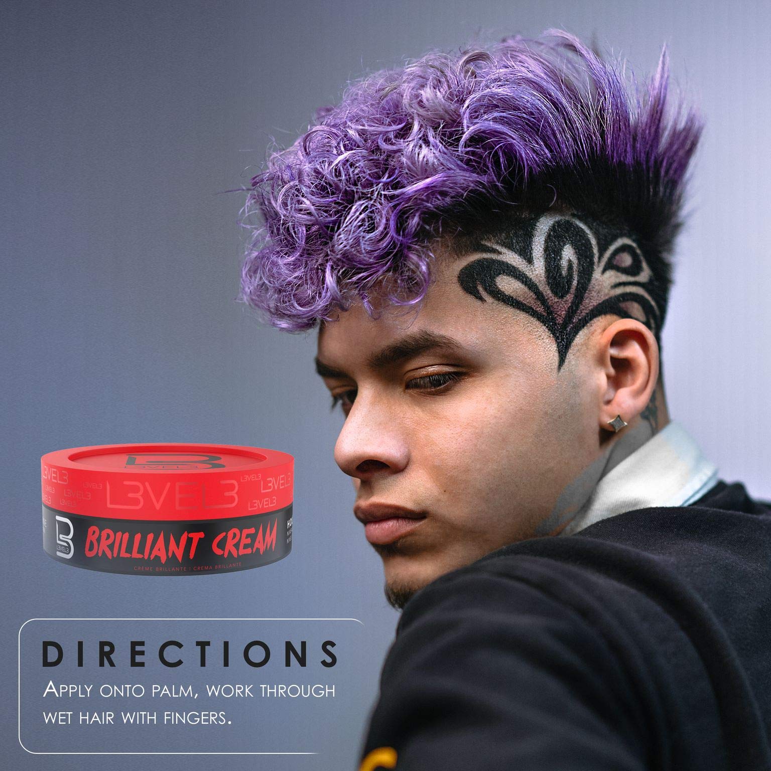 Foto 5 | La Crema Para El Cabello L3 Level 3 Brilliant Cream Mejora La Textura Y El Brillo - Venta Internacional.