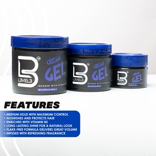Foto 2 | Crema Para Peinar El Cabello L3 Level 3 Cream Gel 500 Ml Para Hombres - Venta Internacional.