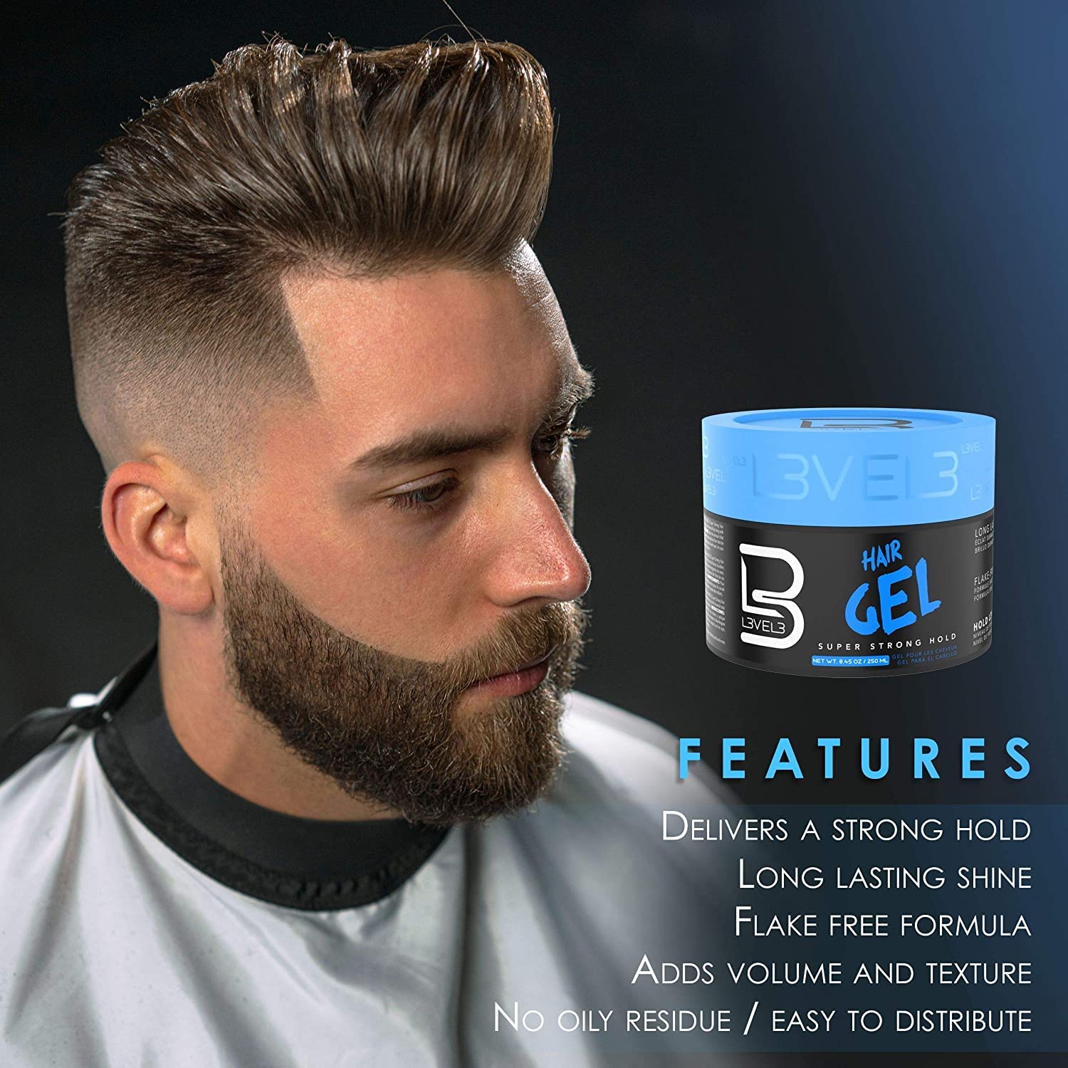 Foto 6 pulgar | Gel Para El Cabello L3  Superfuerte  Sin Escamas  Brillo Duradero - Venta Internacional.