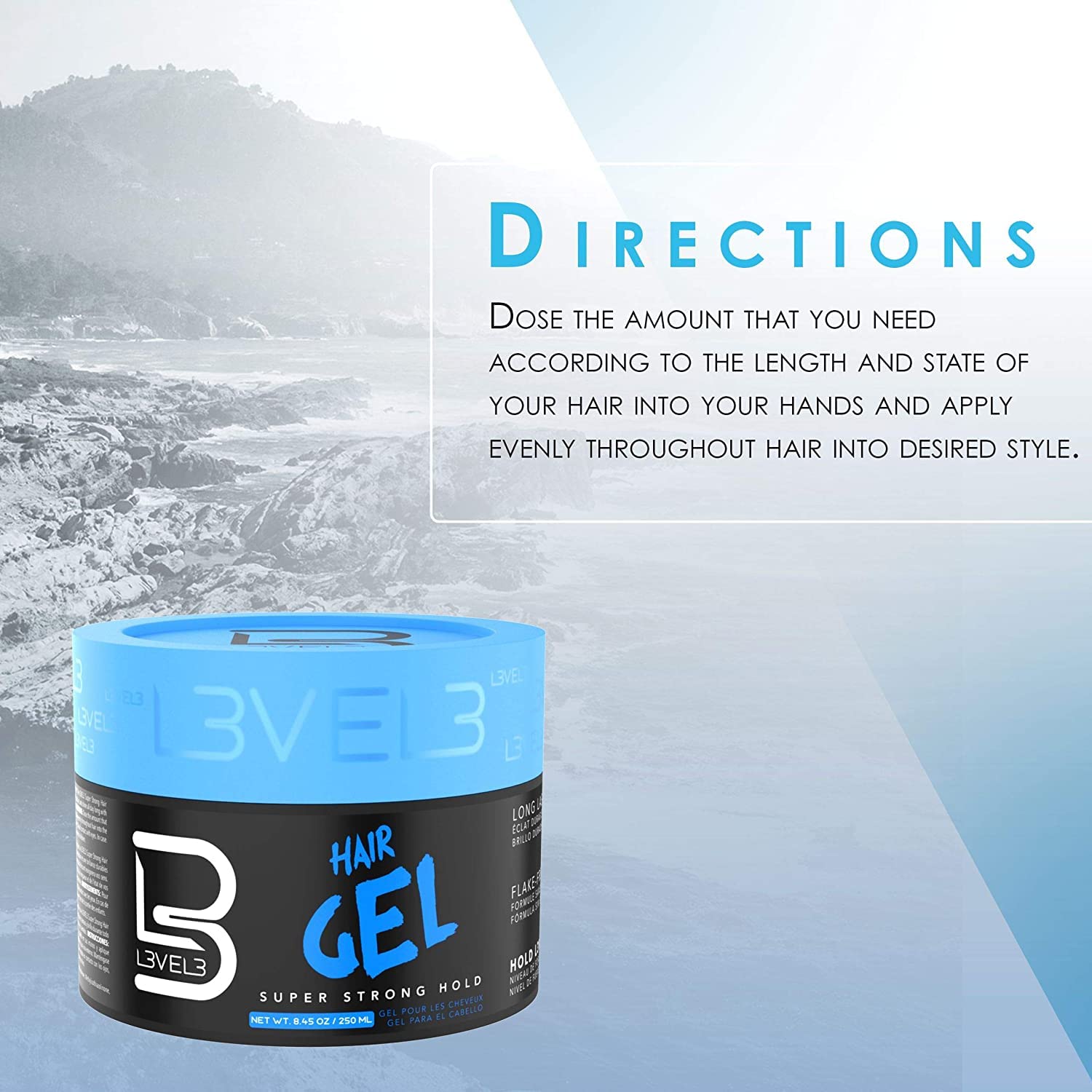 Foto 8 pulgar | Gel Para El Cabello L3  Superfuerte  Sin Escamas  Brillo Duradero - Venta Internacional.