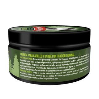 Foto 5 | Woodsman Pomada Para Cabello Y Barba Fijación Original 113g (4oz.)