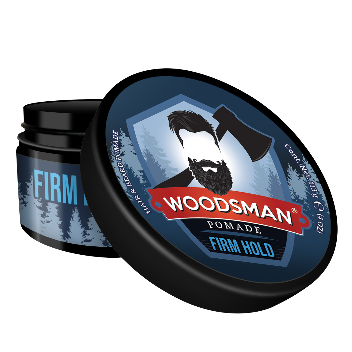 Foto 3 pulgar | Pomada Para Cabello Y Barba Woodsman Fijación Firme 113g (4oz.)