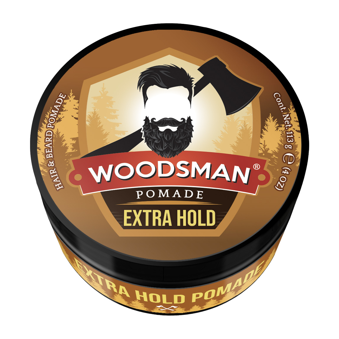 Foto 2 pulgar | Pomada Woodsman para Cabello Y Barba Fijación Extra Firme 113g 4oz