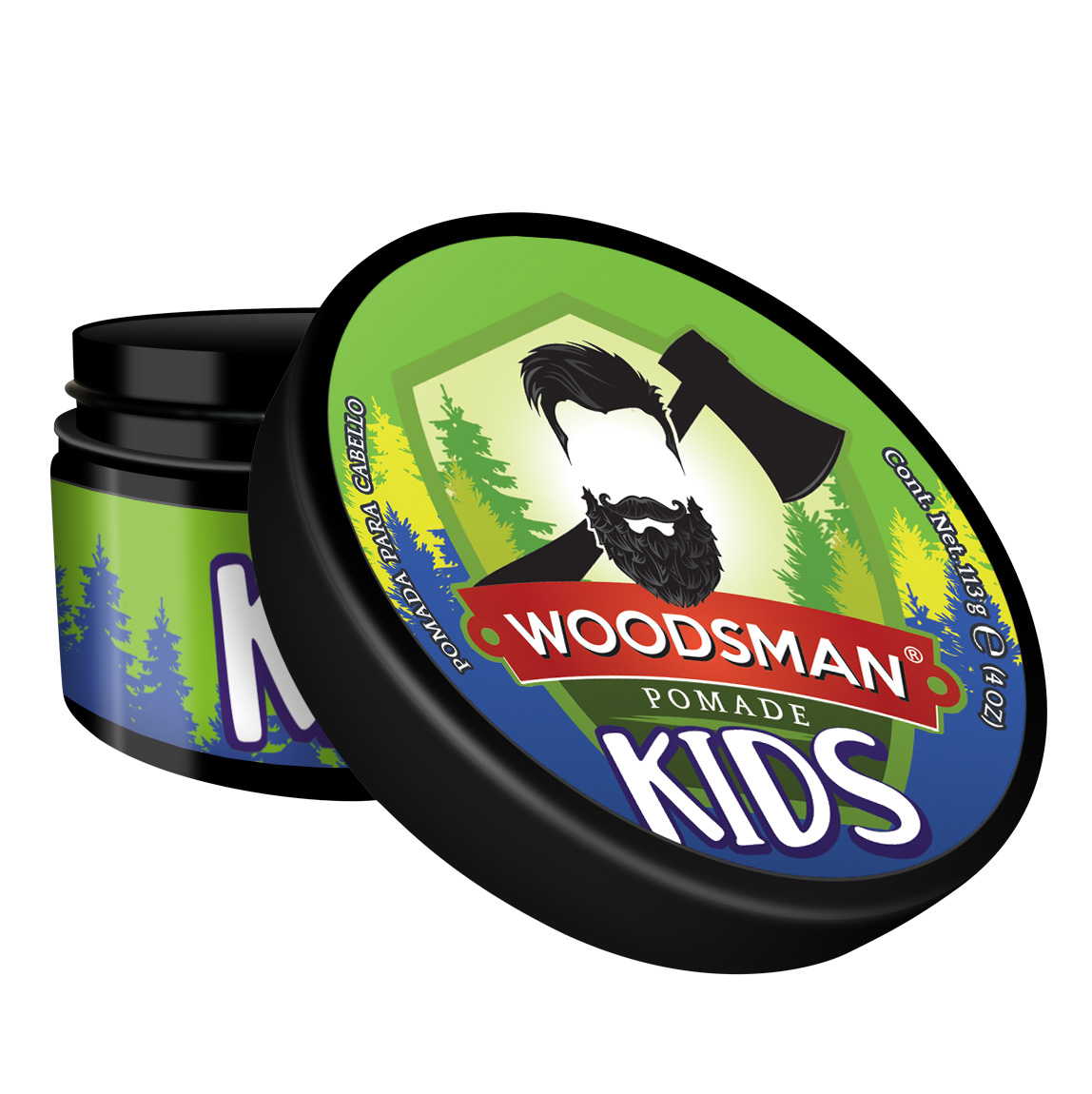 Foto 3 pulgar | Pomada Woodsman para Cabello Aroma Chicle 113g 4oz para Niños