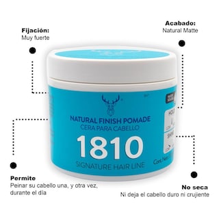 Foto 5 | Kit X 2 Natural Finish Cera 1810 Para Cabello Fijación Media