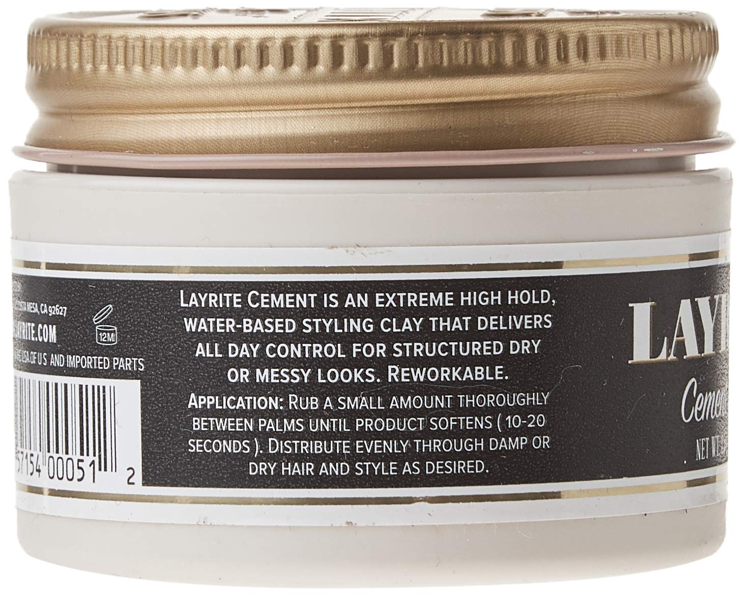 Foto 3 | Arcilla Para El Cabello Layrite Deluxe Cement 45 Ml - Venta Internacional.