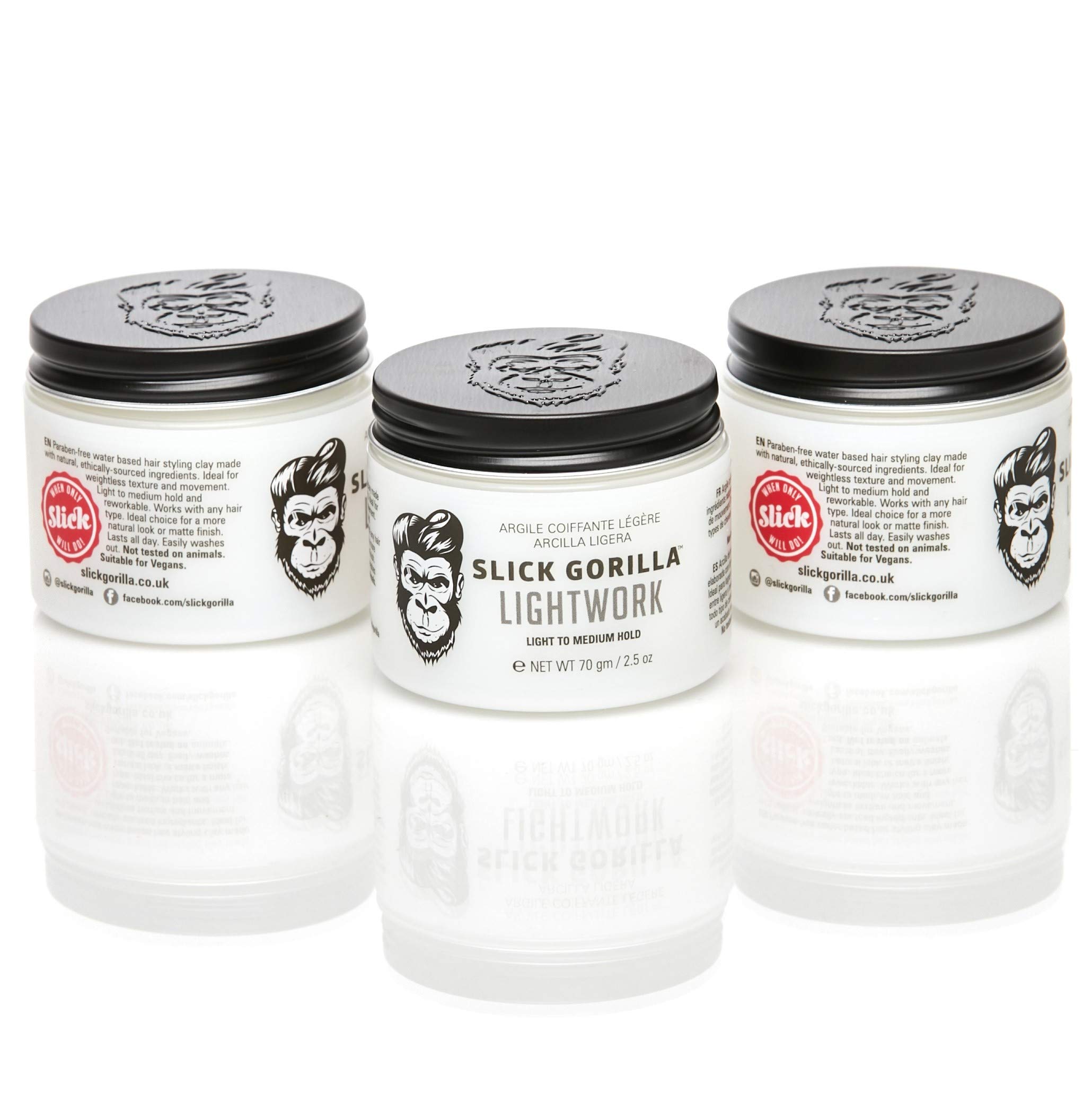 Foto 4 pulgar | Arcilla Para Peinar Slick Gorilla Lightwork Weightless 75 Ml - Venta Internacional.