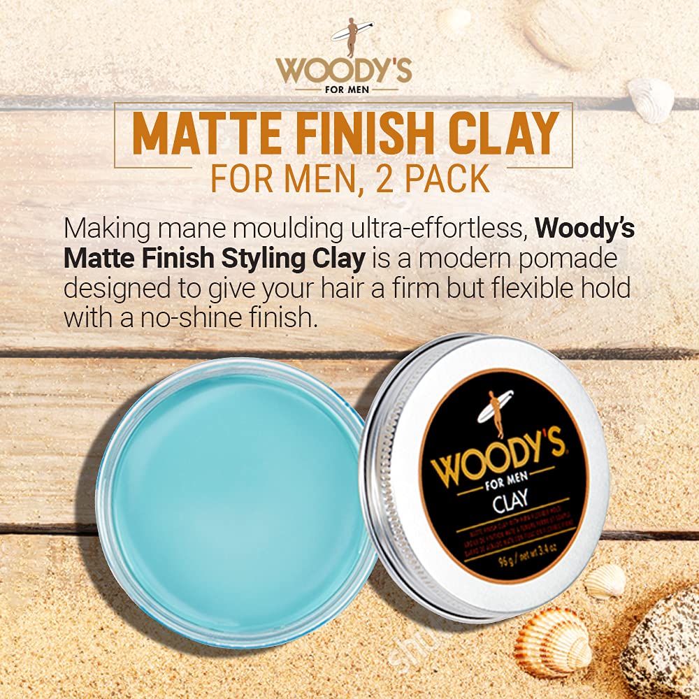Foto 3 pulgar | Arcilla Clay Wood's Para Hombre, Acabado Mate, Firme Y Flexible, 100 Ml - Venta Internacional.