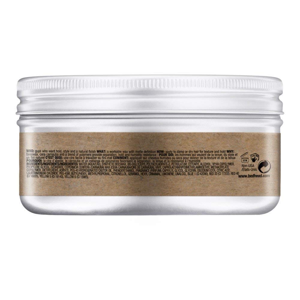 Foto 4 pulgar | Cabezal De Cama Workable Wax Tigi Para Hombre, Con Separación Mate, 90 Ml - Venta Internacional.
