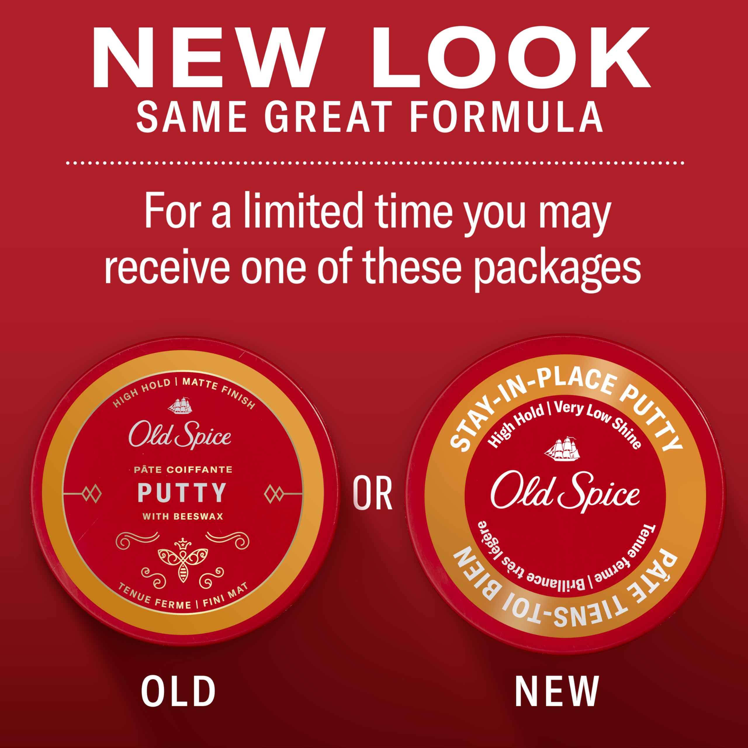 Foto 2 | Masilla Para Peinar Old Spice Stay-in-place, 65 Ml, Para Hombre - Venta Internacional.