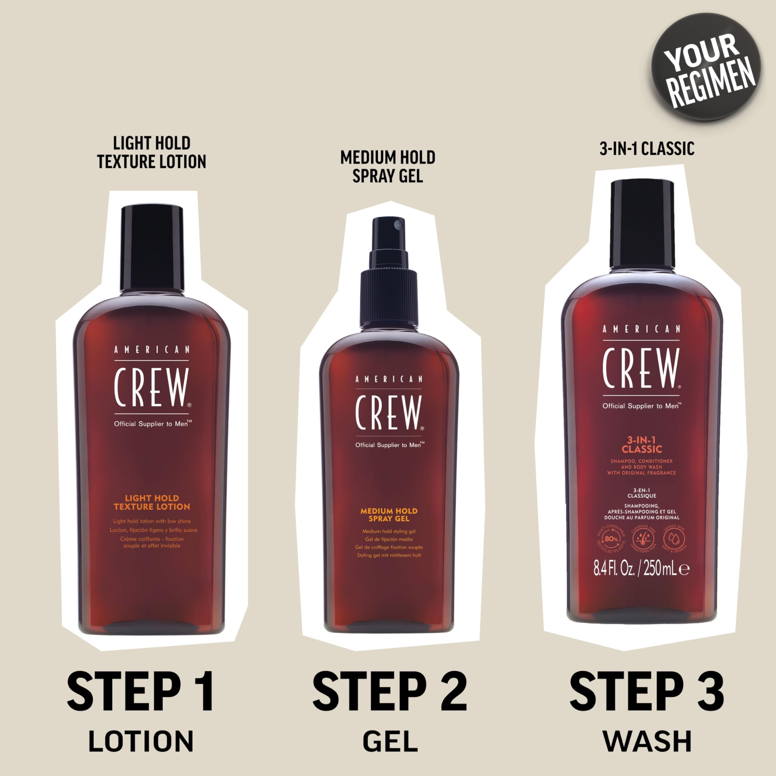 Foto 7 pulgar | Tónico Hair Prep & Prime American Crew 250 Ml - Venta Internacional.