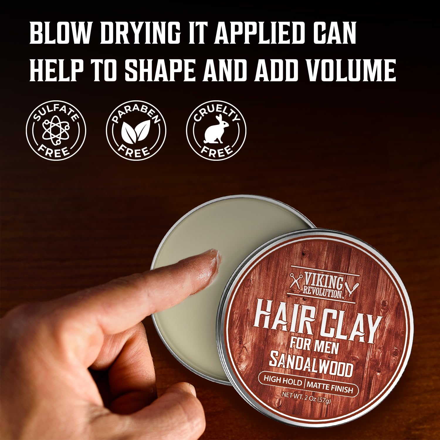 Foto 7 pulgar | Arcilla Para El Cabello Viking Revolution Sandalwood, 60 Ml, Para Hombre - Venta Internacional.
