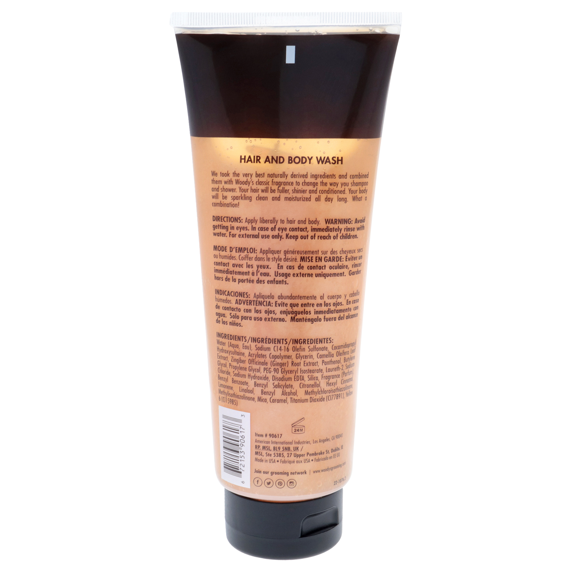 Foto 3 pulgar | Gel De Baño Y Cabello Woodys Para Hombre  300 Ml - Venta Internacional.