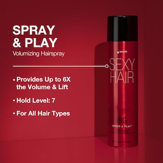 Foto 2 | Venta Internacional - Hairspray Sexyhair Spray & Play Voluminizador 300 Ml