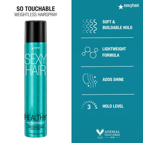 Foto 3 pulgar | Venta Internacional - Spray Para Cabello Ligero Sexyhair Healthy So Touchable, 9 O