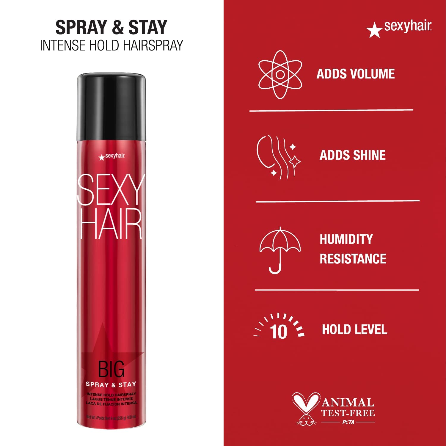 Foto 4 pulgar | Laca Para El Cabello Sexyhair Big Spray & Stay Intense Hold 45 ml - Venta Internacional
