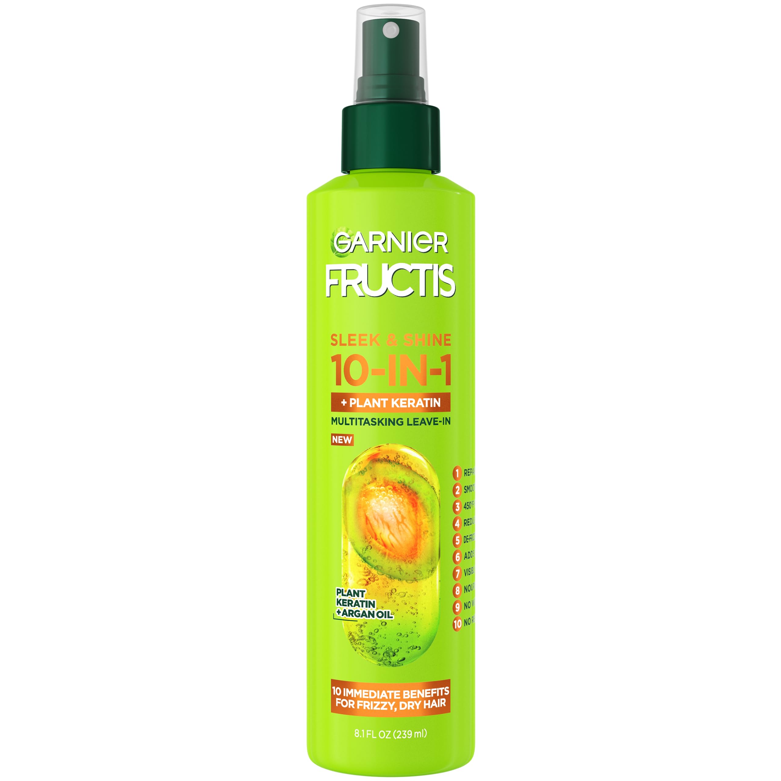 Foto 2 pulgar | Spray de Tratamiento Capilar Garnier Fructis Sleek & Shine 240 ml - Venta Internacional