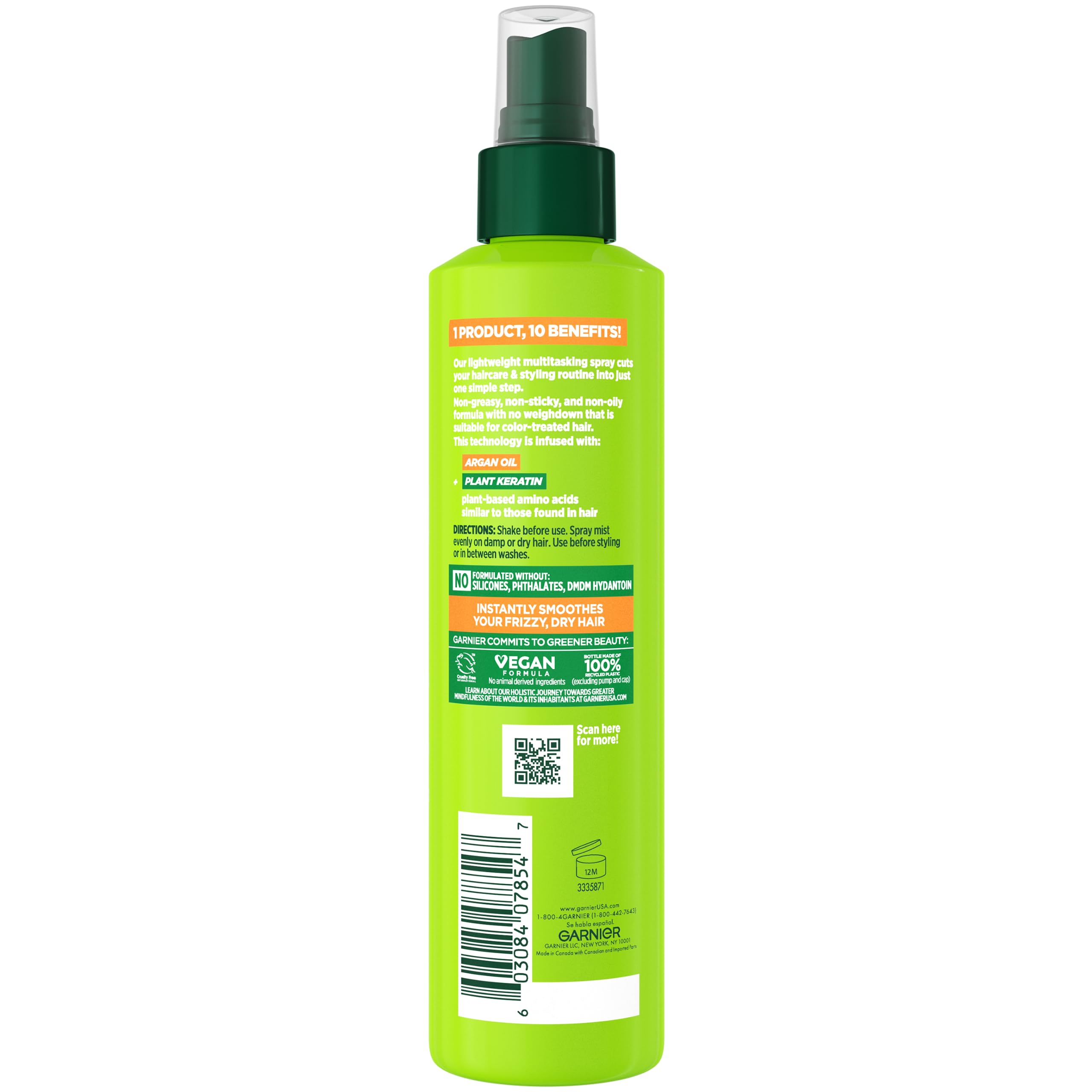 Foto 3 pulgar | Spray de Tratamiento Capilar Garnier Fructis Sleek & Shine 240 ml - Venta Internacional