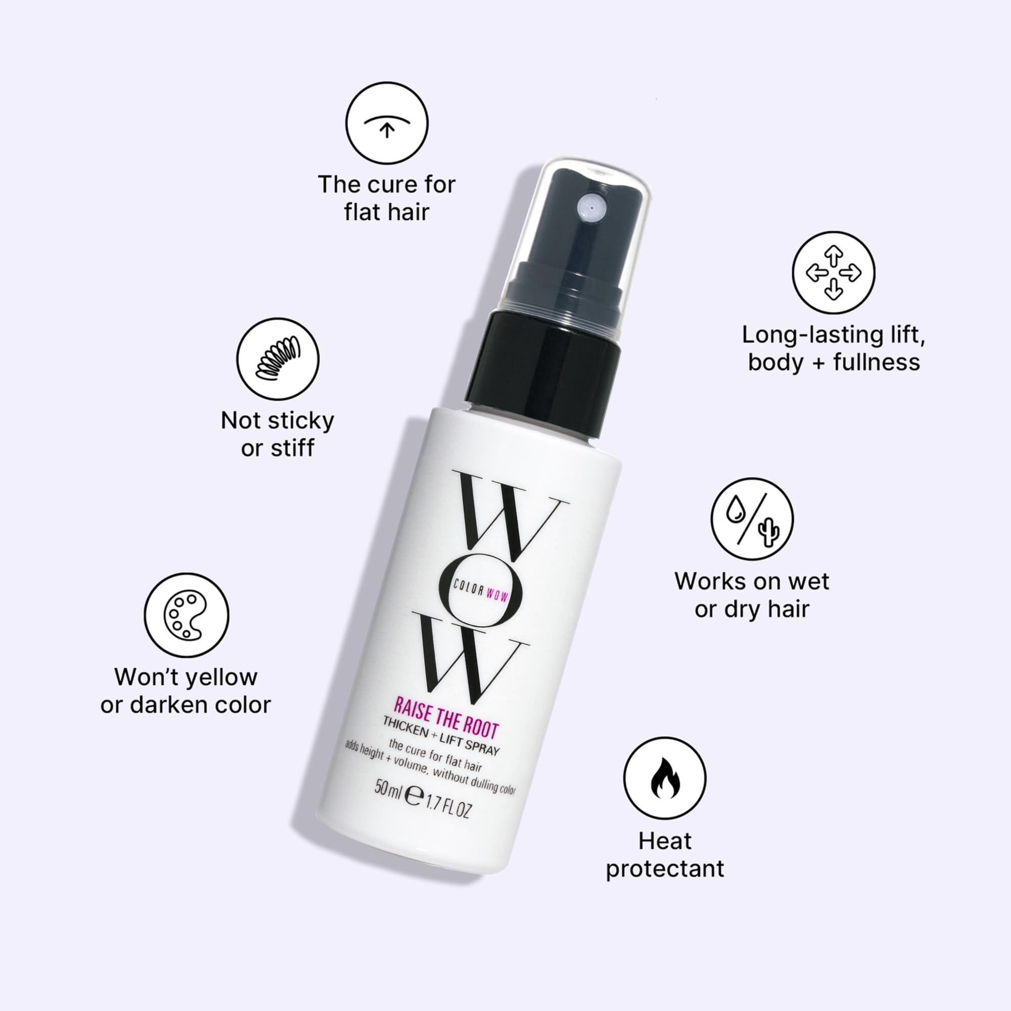 Foto 4 pulgar | Spray Espeso Y Reafirmante Color Wow Mini Raise The Root - Venta Internacional