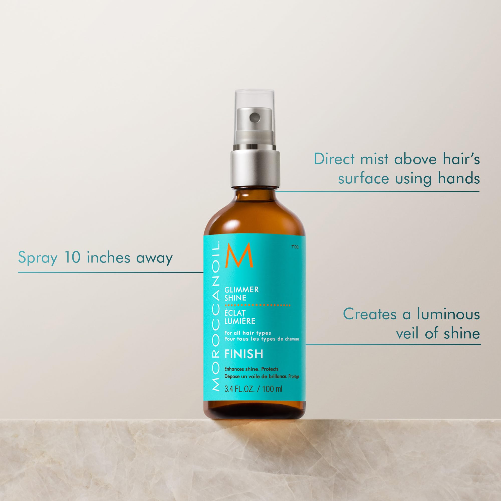 Foto 4 pulgar | Spray para el Cabello Moroccanoil Glimmer Shine 100 ml - Venta Internacional