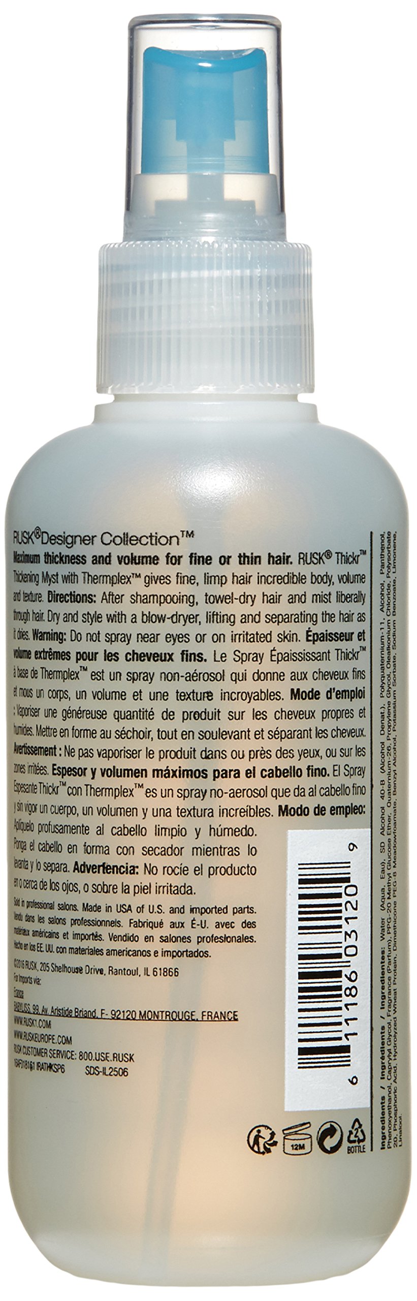 Foto 3 pulgar | Bruma Espesante Rusk Designer Collection Thicker 180 Ml - Venta Internacional.